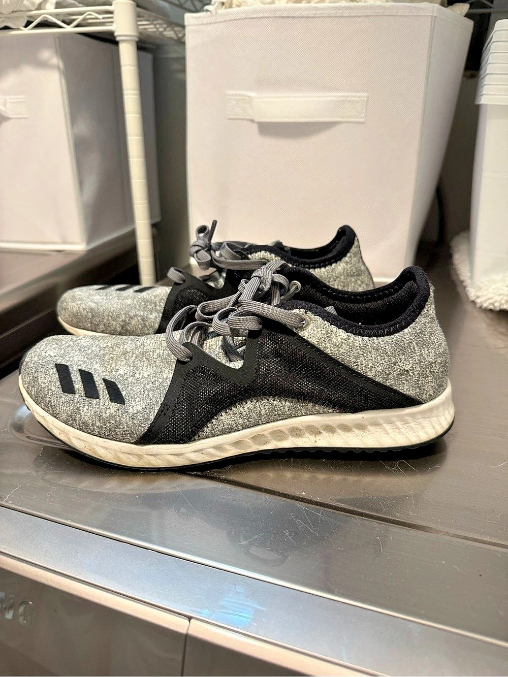 adidas Edge Lux Athletic Shoes Gray & Black US 8